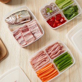 冷凍專用分隔設計食材收納盒-分格保鮮盒【歐耶會社Oh Yes Shop】